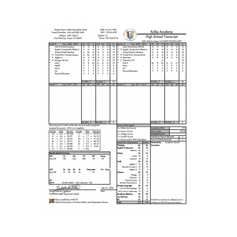 School Records Before