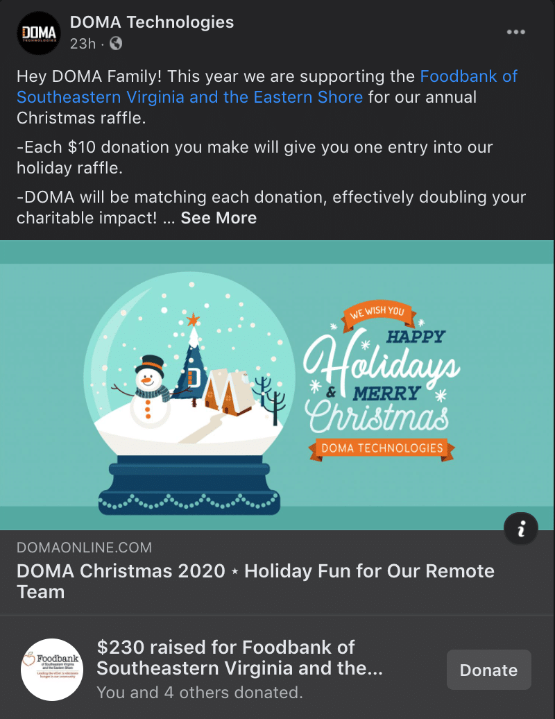 Picture of the DOMA Holiday Fun Post