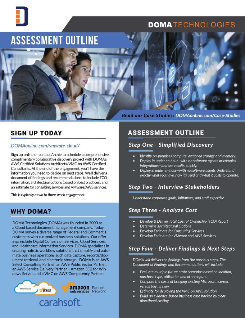 VMC on AWS Assessment Offer 2