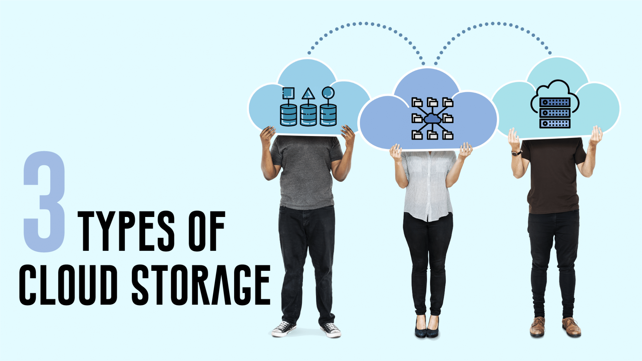 3 types of cloud storage title